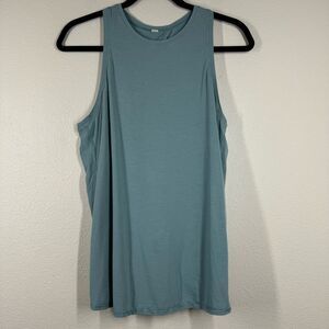 Lululemon All Tied Up Tank Top Tie Or Open Back Flowy Blue Activewear Medium